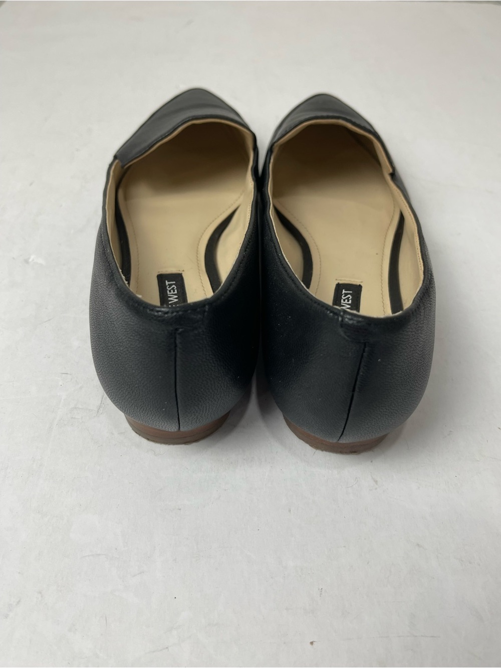 Nine West Abay Pointed Toe Loafer Flats Women Black Leather Size 6.5M Classic - Picture 3 of 4